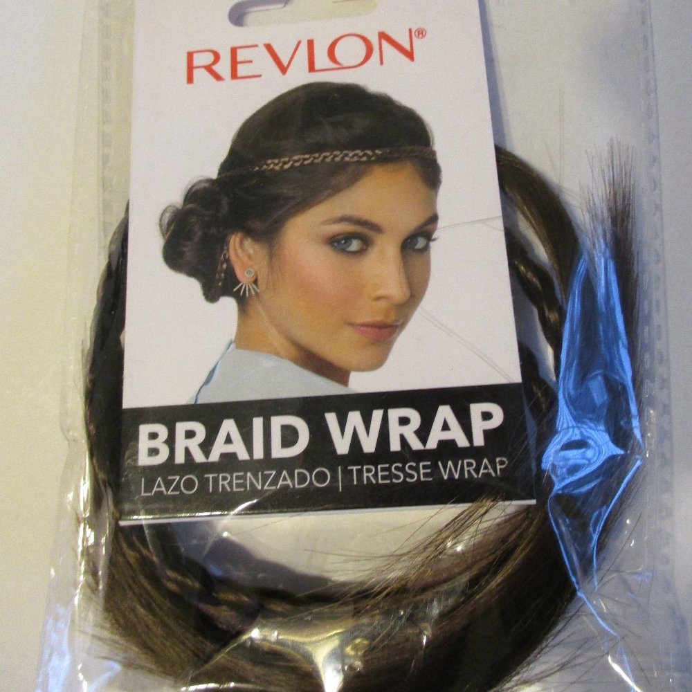 REVLON MEDIUM BROWN HAIR BRAID WRAP READY TO WEAR